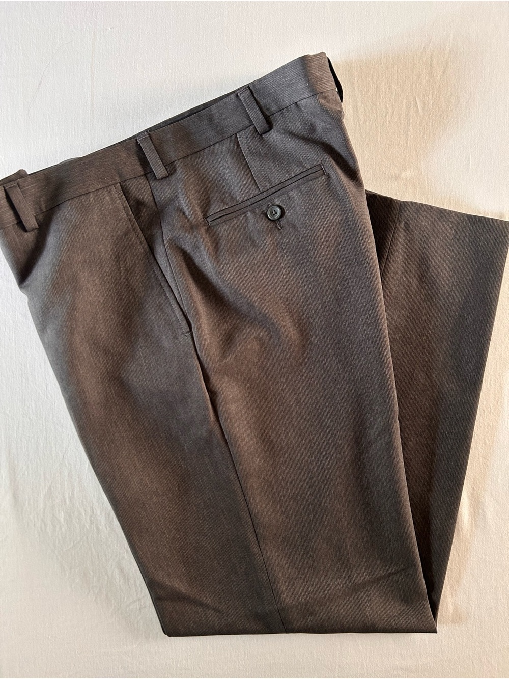 Kenneth Cole Reaction Dress Pants Mens Gray ~38x32 Flat Front Career
